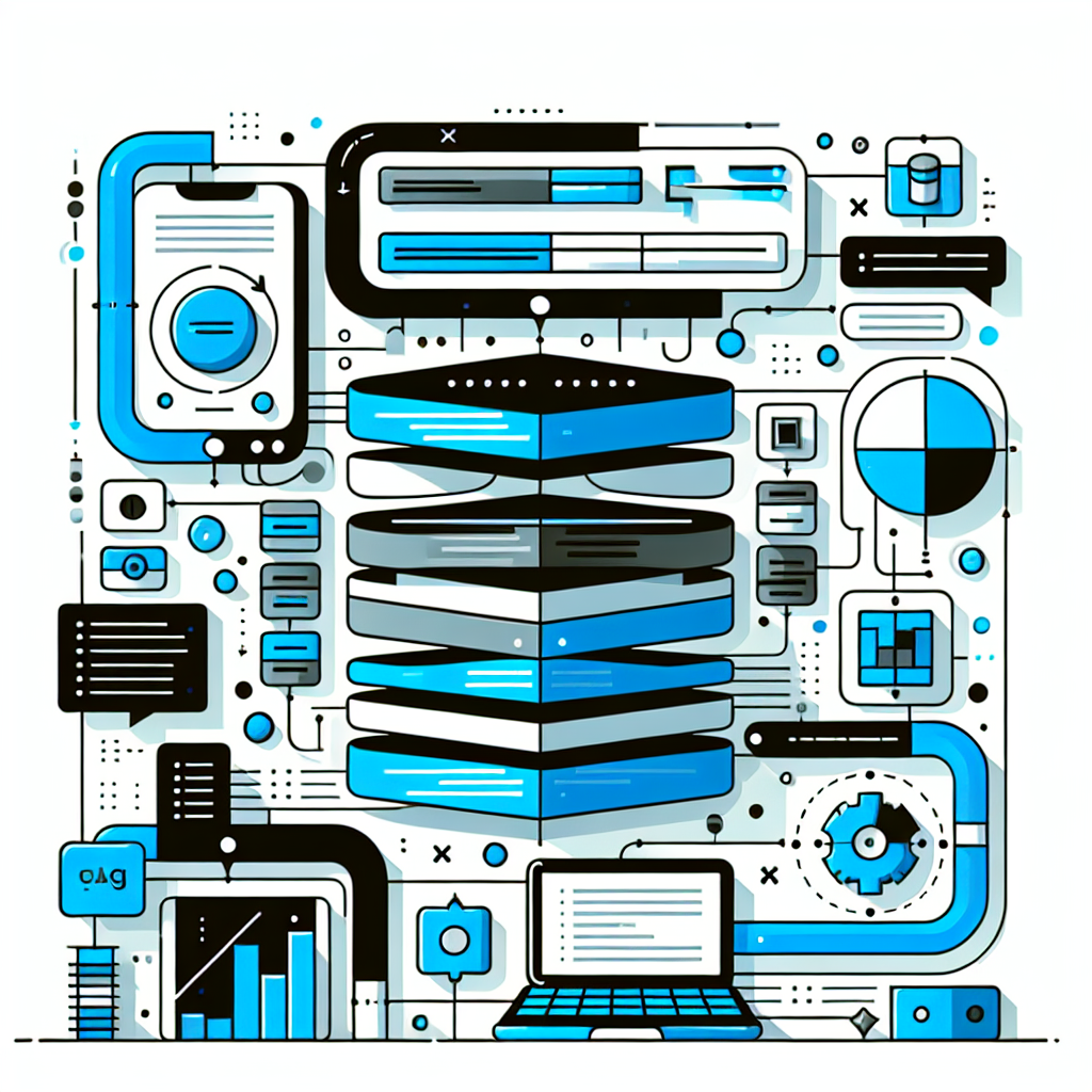 Ilustración técnica para: Aprende a implementar el patrón CQRS en aplicaciones modernas para mejorar la escalabilidad y la eficiencia