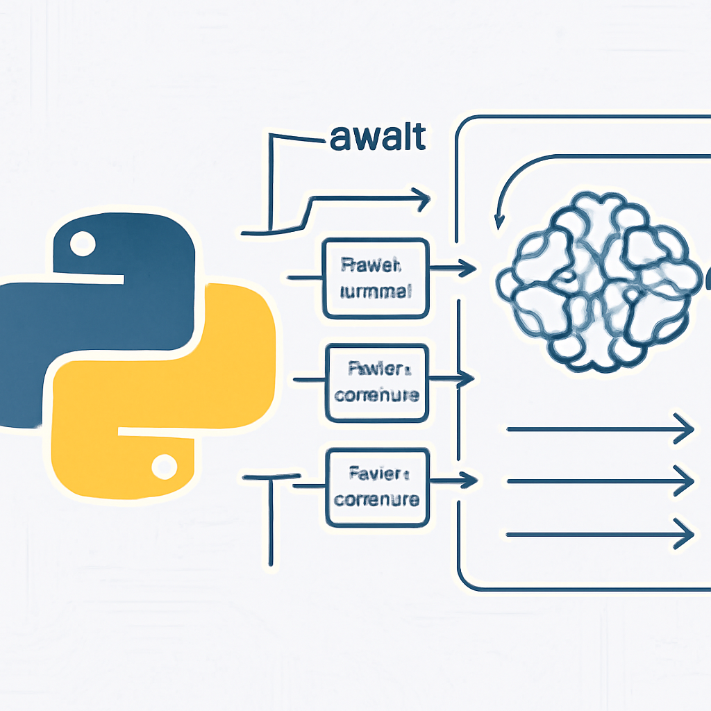 Image for post Optimización de la inferencia concurrente en IA usando programación asíncrona con async/await en Python