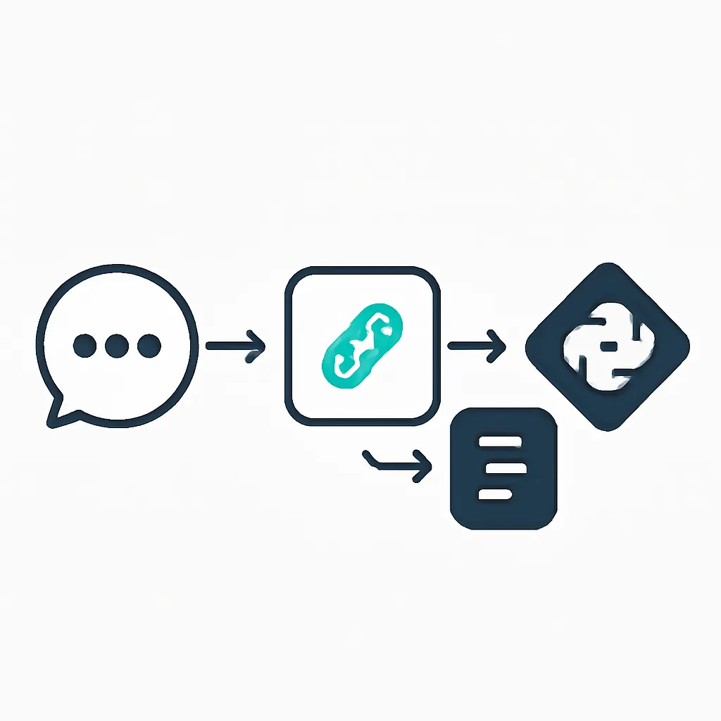 Ilustración técnica para: Construyendo Chatbots con Memoria en LangChain: Persistencia y Contexto para Conversaciones Inteligentes