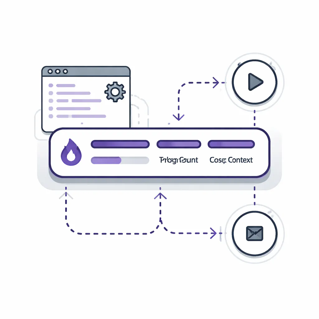 Ilustración técnica para: Control de Tokens en Claude Code: Statusline en Tiempo Real