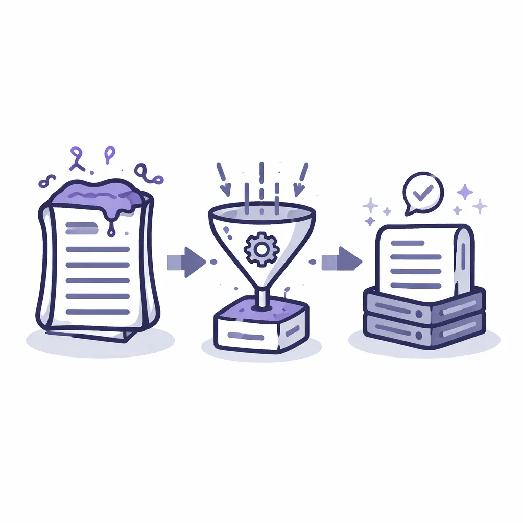 Ilustración técnica para: Deja de Inflar tu CLAUDE.md: Así se Elimina el Context Drift