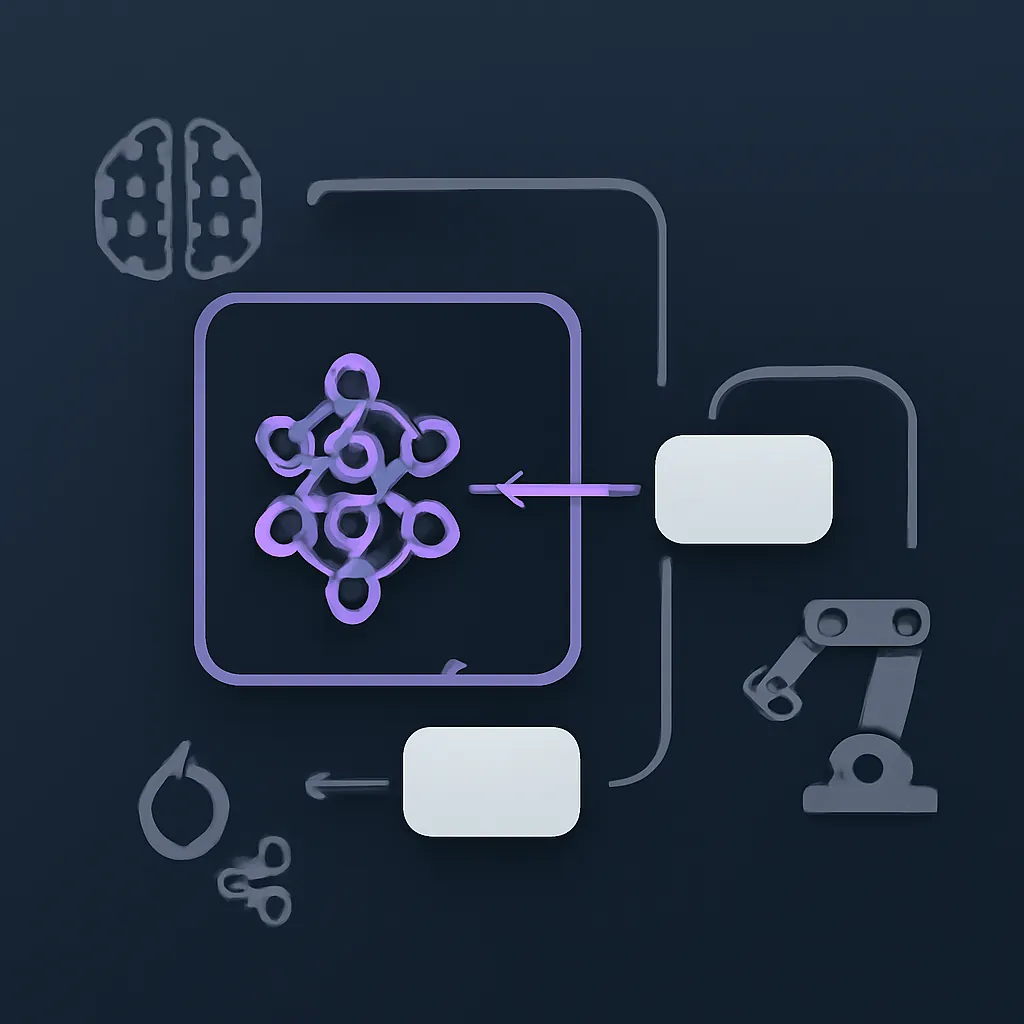 Ilustración técnica para: Control Continuo con DRL: Implementación de TD3 para Robótica y Sistemas Autónomos en PyTorch