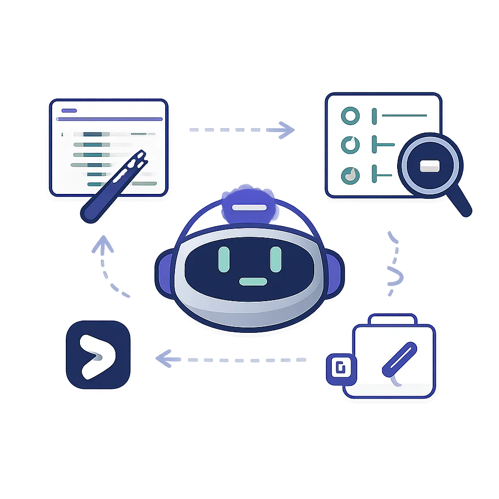 Ilustración técnica para: Copilot Agent Mode: Así lo usa el equipo de VS Code