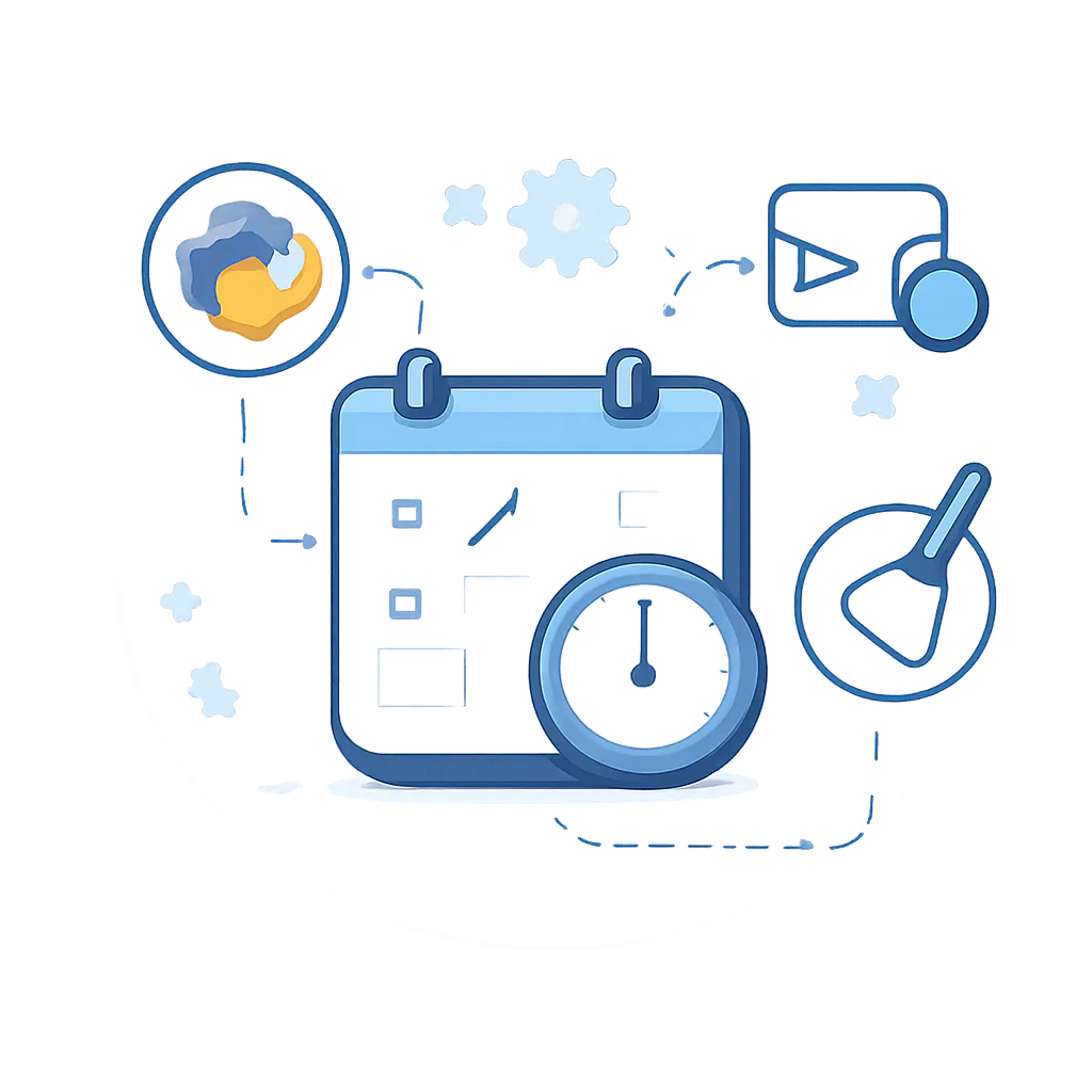 Ilustración técnica para: Automatiza tus Tareas en Python: Una Guía Práctica de Job Scheduling con APScheduler