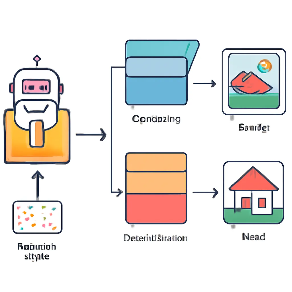 Ilustración técnica para: Guía Completa para Crear Tu Primer Modelo Generativo con Redes Generativas Antagónicas (GANs) para Principiantes