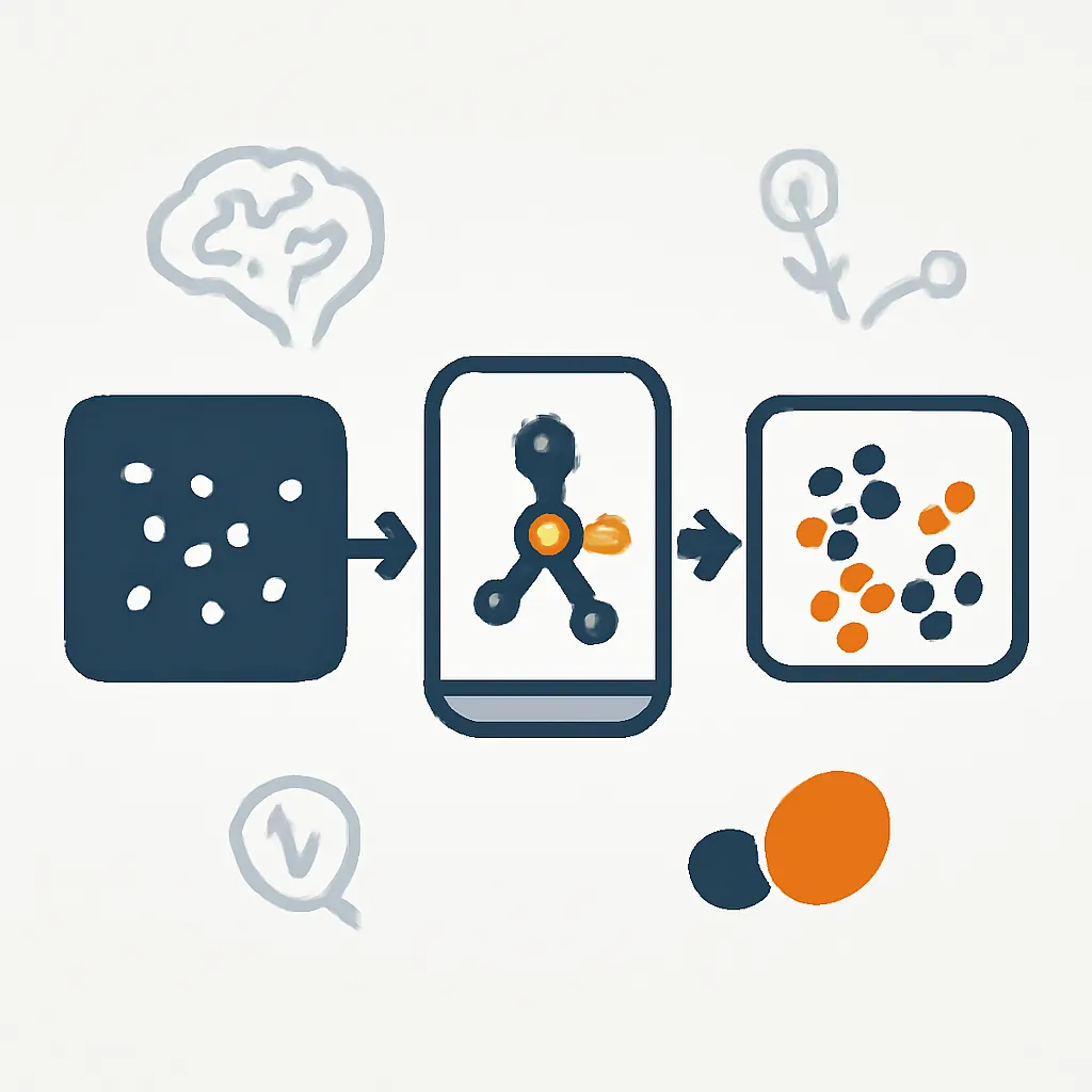 Ilustración técnica para: K-Means Clustering desde Cero: Tu Primer Paso en el Aprendizaje No Supervisado con Scikit-learn