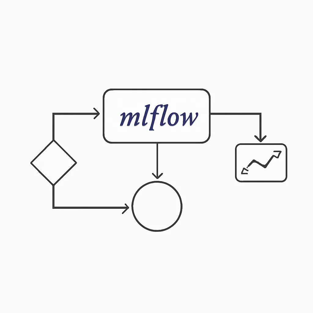 Ilustración técnica para: MLflow desde Cero: Rastrea Experimentos y Modelos para Proyectos de ML Reproducibles en Python