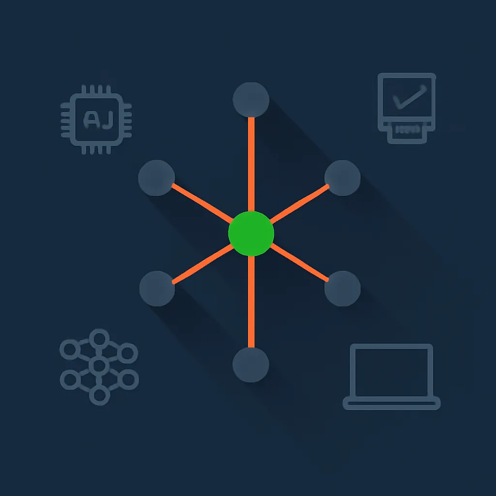 Ilustración técnica para: Redes Neuronales Gráficas (GNNs) para Sistemas de Recomendación: Implementación Práctica con PyTorch Geometric