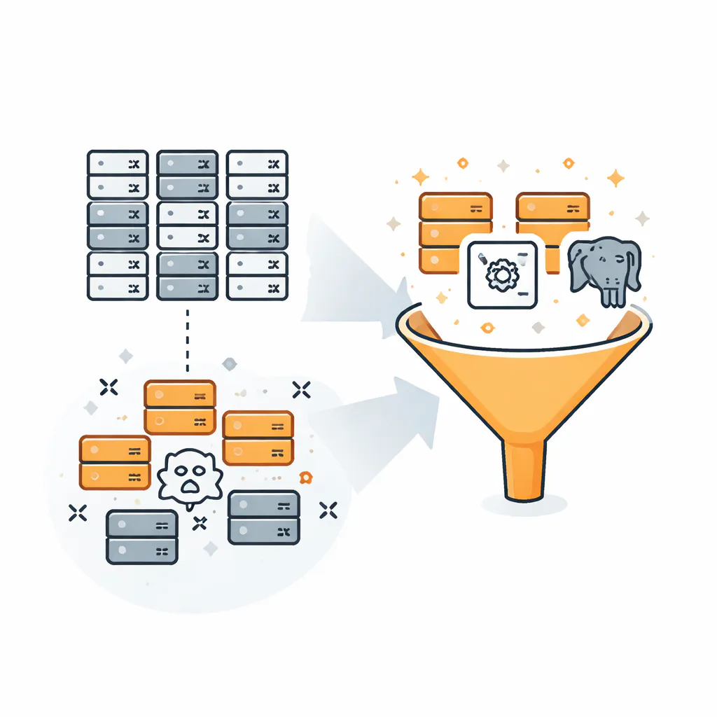 Ilustración técnica para: De 15 a 4: Servidores MCP Que Sobreviven en Claude Code
