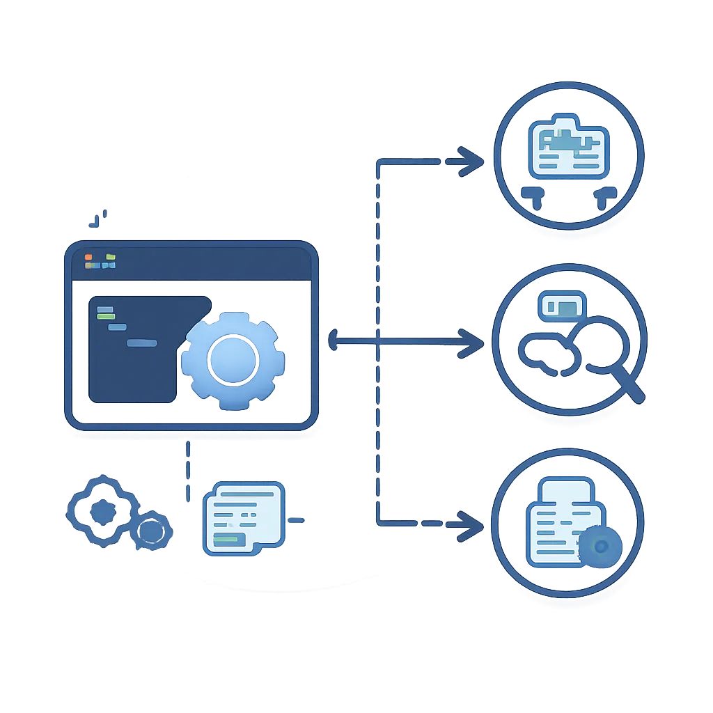 Ilustración técnica para: Spec-Driven Multi-Agente: agtx, GSD y spec-kit