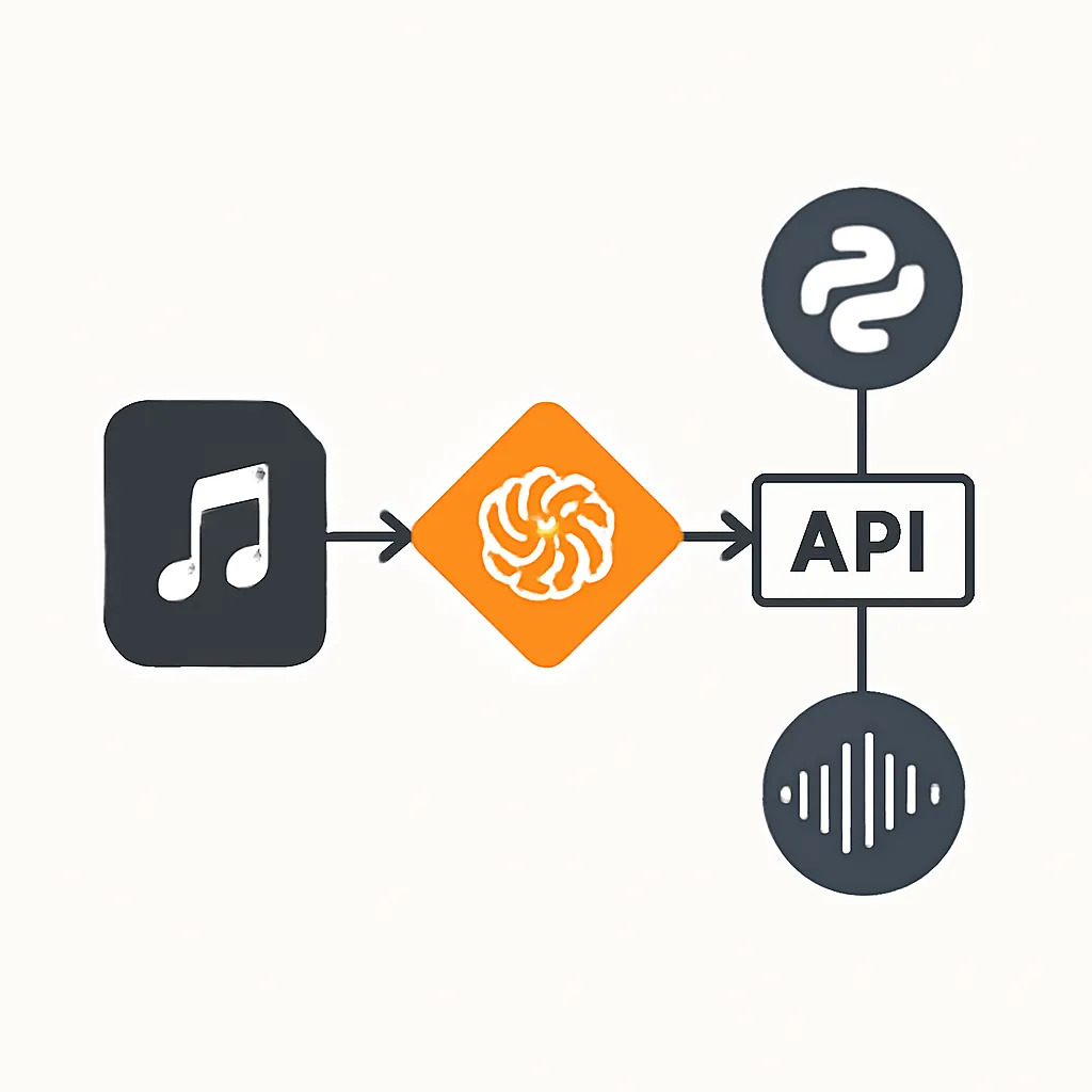 Ilustración técnica para: Transcripción de Audio con OpenAI Whisper y FastAPI: Construyendo una API Inteligente y Escalable