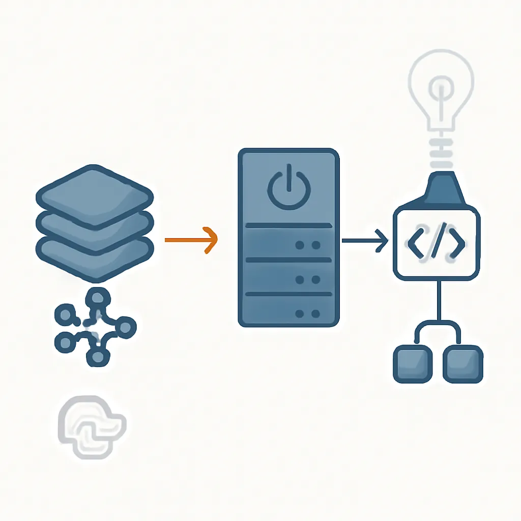 Ilustración técnica para: Tu Primera API de Inferencia con FastAPI: Sirviendo un Modelo Sencillo y Probándolo