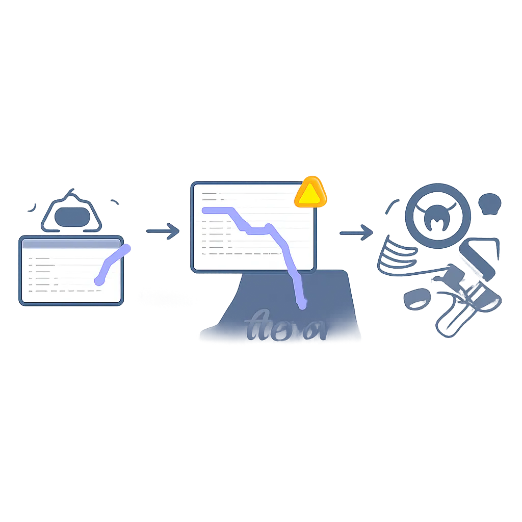 Ilustración técnica para: Vibe Coding: El Muro Real del Mes 3 y Cómo Superarlo